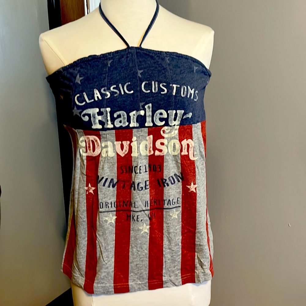 HD Americana Summer top. Vintage wash